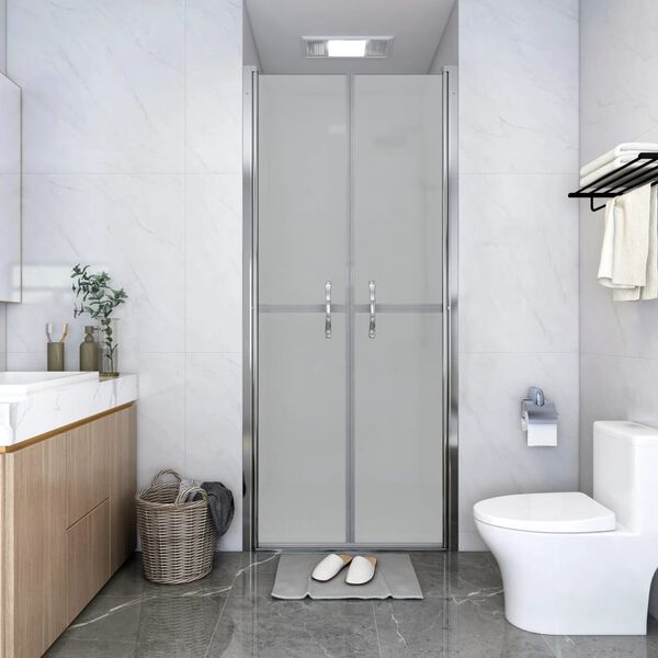 vidaXL Porte de douche ESG dépoli 76x190 cm