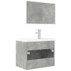 vidaXL Ensemble de meubles de salle de bain 3 pcs gris b&eacute;ton