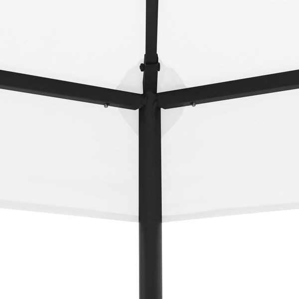 vidaXL Belvédère de jardin 323x275x265 cm Blanc 180 g/m²