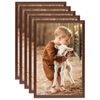 vidaXL Collage de cadres photo 5 pcs de table Marron 21x29,7 cm MDF