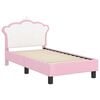 vidaXL Cadre de lit pour tout-petit avec tête de lit Rose 70 x 140 cm