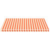 vidaXL Tissu de remplacement pour auvent Jaune et orange 5x3,5 m