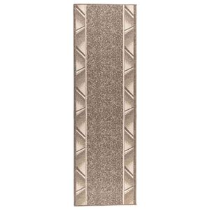 vidaXL Tapis Couloir FLORNES Tiss&eacute; Taupe PP 7 mm