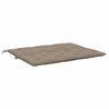 vidaXL Coussin de banc de jardin taupe 120x(50+50)x7 cm tissu oxford