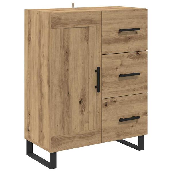 vidaXL Buffet avec tiroir Ch&ecirc;ne artisanal 69,5 x 34 x 90 cm
