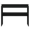 vidaXL Table console noir 102x30x80 cm bois d'ing&eacute;nierie