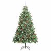 vidaXL Sapin de No&euml;l artificiel Vert 240 cm PVC et m&eacute;tal