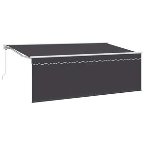 vidaXL Auvent r&eacute;tractable Anthracite 400 x 200 cm