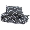 vidaXL Ensemble de housse de couette Gris 155x220 cm Coton