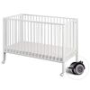 tiSsi Lit d'enfant pliable Blanc