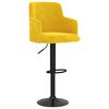 vidaXL Tabourets de bar lot de 2 jaune moutarde velours