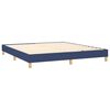 vidaXL Sommier &agrave; lattes de lit avec matelas LED Bleu 160x200 cm Tissu