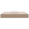 vidaXL Cadre de lit ottoman sans matelas cappuccino 160x200 cm