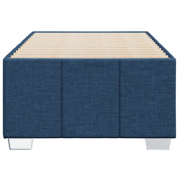 vidaXL Cadre de lit sans matelas bleu 80x200 cm tissu