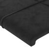 vidaXL Cadre de lit sans matelas noir 100x200 cm velours