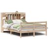 vidaXL Lit biblioth&egrave;que sans matelas 140x190 cm bois de pin massif