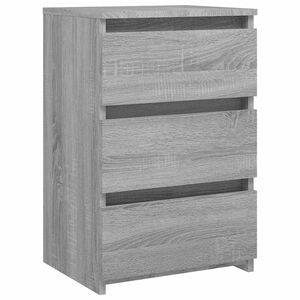 vidaXL Table de chevet Sonoma gris 40x35x62,5 cm Bois d'ing&eacute;nierie