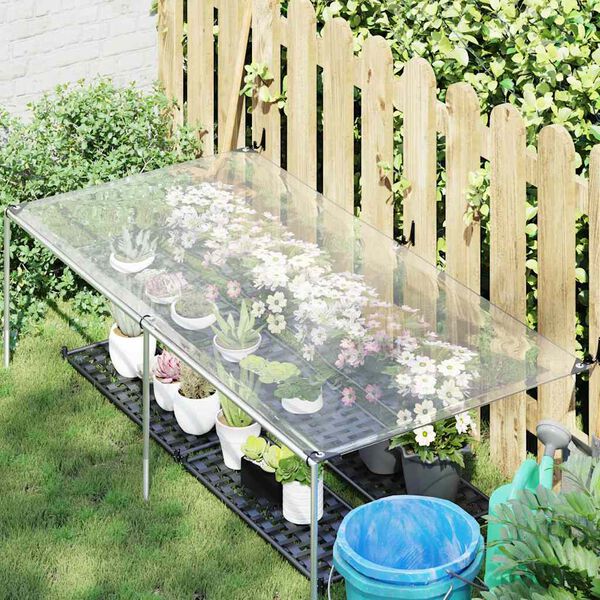 vidaXL B&acirc;che transparente avec &oelig;illets 1x2 m poly&eacute;thyl&egrave;ne