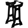 vidaXL Pied de banc 2 pcs Cadre en Y Fonte