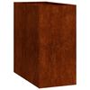 vidaXL Jardini&egrave;re rouill&eacute; 40x80x80 cm acier inoxydable