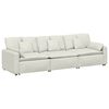 vidaXL Canap&eacute; modulable avec coussins gris clair