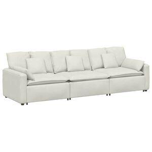 vidaXL Canap&eacute; modulable avec coussins gris clair