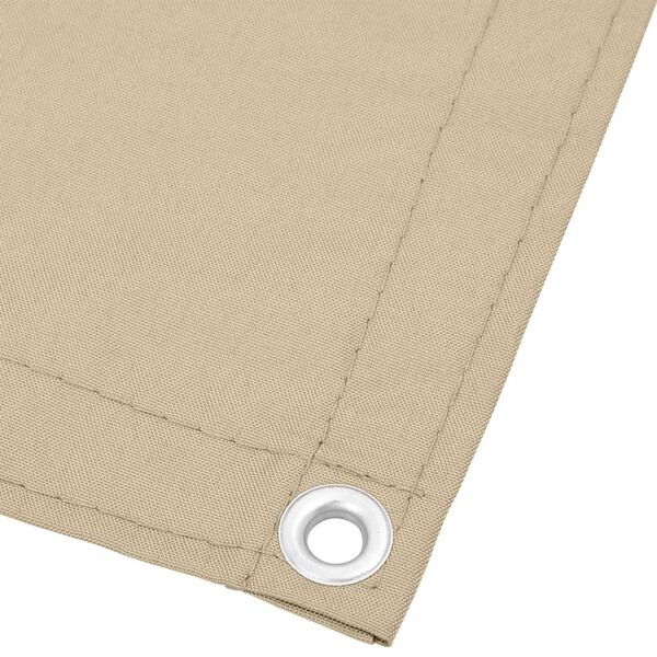 vidaXL &Eacute;cran de balcon beige 120x1000 cm 100% polyester oxford