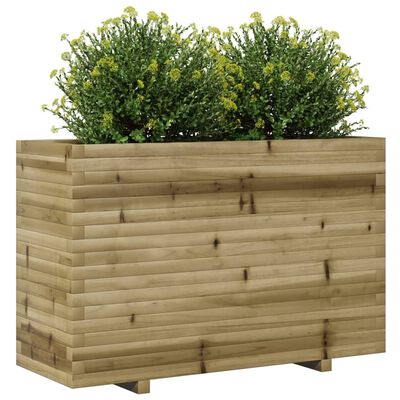 vidaXL Jardinière 110x40x72,5 cm bois de pin imprégné