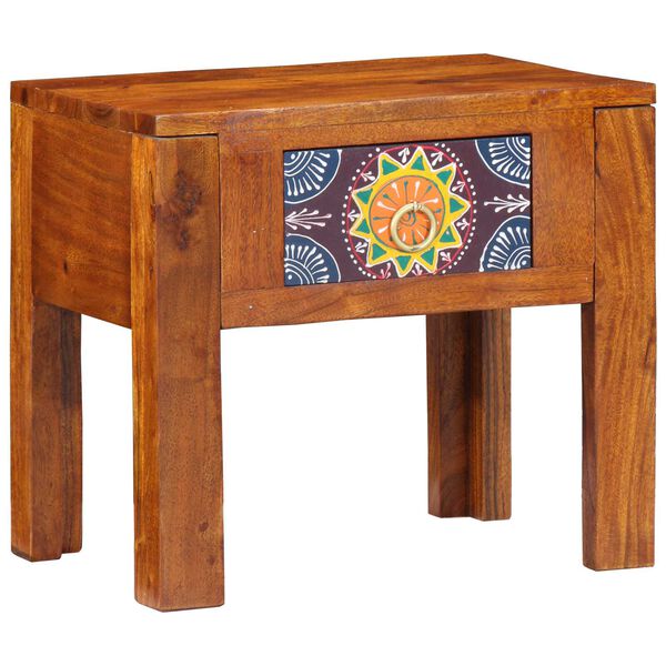 vidaXL Table d'appoint avec tiroir Marron 40 x 30 x 36 cm