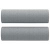 vidaXL Ensemble de canap&eacute;s 3 pcs coussins gris clair tissu
