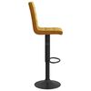 vidaXL Tabourets de bar lot de 2 marron velours