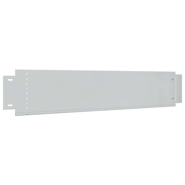 vidaXL Bordure de pelouse 5 pcs Acier galvanis&eacute; 100 x 19 cm