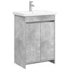 vidaXL Ensemble de mobilier de salle de bain Gris b&eacute;ton