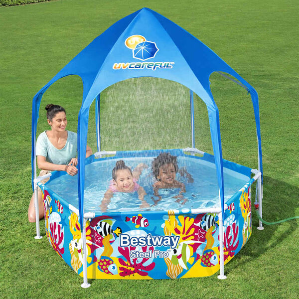 Bestway Piscine hors sol pour enfants Pro UV Careful Acier 183x51 cm