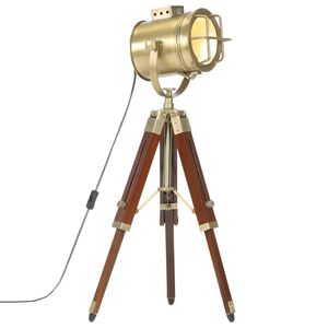 vidaXL Lampadaire &agrave; tr&eacute;pied bois de manguier massif 69 cm