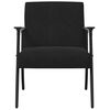 vidaXL fauteuil Noir 59 x 75 x 78 cm Velours