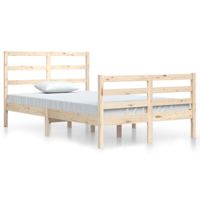 vidaXL Cadre de lit sans matelas bois de pin massif 120x200 cm