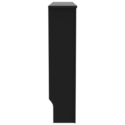 vidaXL Cache-radiateur noir 112x19x81,5 cm MDF
