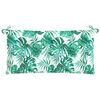 vidaXL Coussin de banc de jardin motif de feuilles 110x50x7 cm