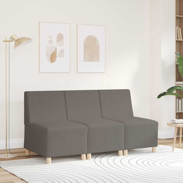 vidaXL | Unit&eacute; de Sofa Modulaire Sans Accoudoirs | Gris clair