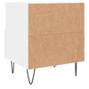 vidaXL Tables de chevet 2 pcs blanc 40x35x47,5 cm bois d&rsquo;ing&eacute;nierie