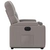 vidaXL Fauteuil inclinable &eacute;lectrique taupe tissu