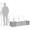 vidaXL Canapé de jardin Gris 184 x 62 x 85cm polyrotin