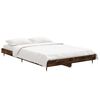 vidaXL Cadre de lit sans matelas ch&ecirc;ne fum&eacute; 120x190 cm bois ing&eacute;nierie