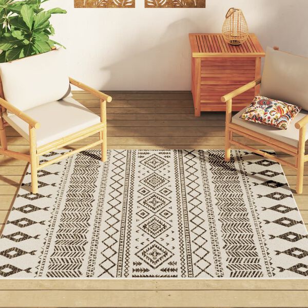 vidaXL Tapis int&eacute;rieur ext&eacute;rieur &agrave; poils courts 120x180cm antid&eacute;rapant