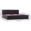 vidaXL Cadre de lit avec rangement hydraulique Similicuir 160x200 cm