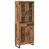 vidaXL Haut Armoire 2 pc Bois Ancien 69,5 x 34 x 180 cm