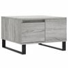 vidaXL Table basse sonoma gris 55x55x36,5 cm bois d'ing&eacute;nierie