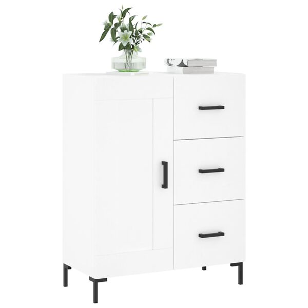 vidaXL Buffet blanc 69,5x34x90 cm bois d'ing&eacute;nierie
