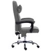 vidaXL Chaise de bureau de massage Anthracite Similicuir